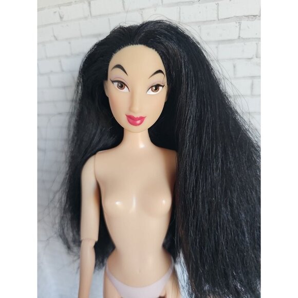 Disney Other - Disney Store Mulan 11.5 Inch Doll Nude Black Hair Princess Fashion Figure